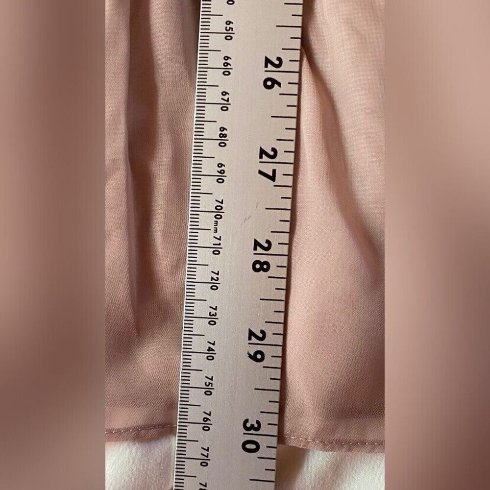 Lane Bryant Blouse Women’s 22 Orange Sequins Flutter Sleeves Sheer Ruffles Fairy - Picture 5 of 5